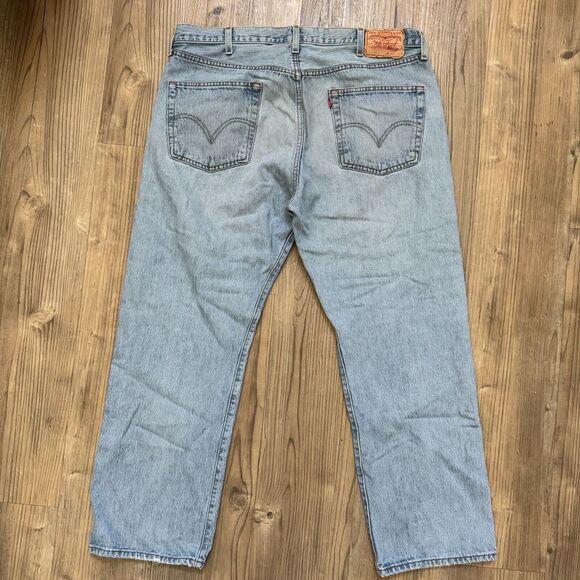 Vintage Levi's 501 Denim Jeans Medium Wash Size 36 X 29 Made USA? 1989 80s *Read - Picture 2 of 10